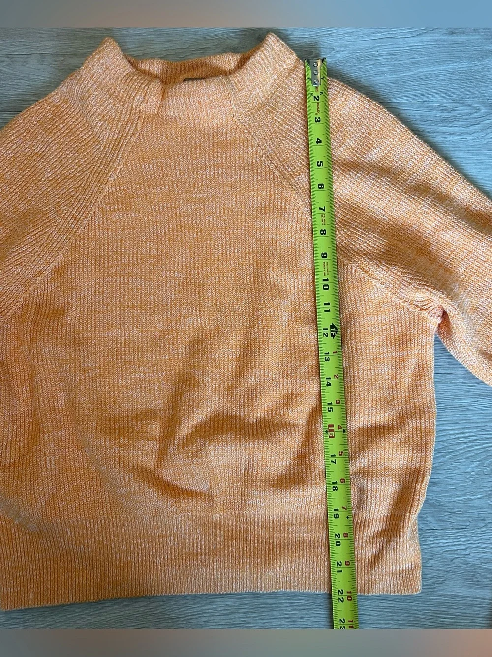 Free People Too Good Ribbed Knit Pullover Sweater Orange Zest Size M